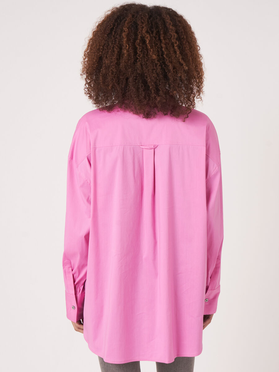 Popeline overhemd met borstzakken image number 1