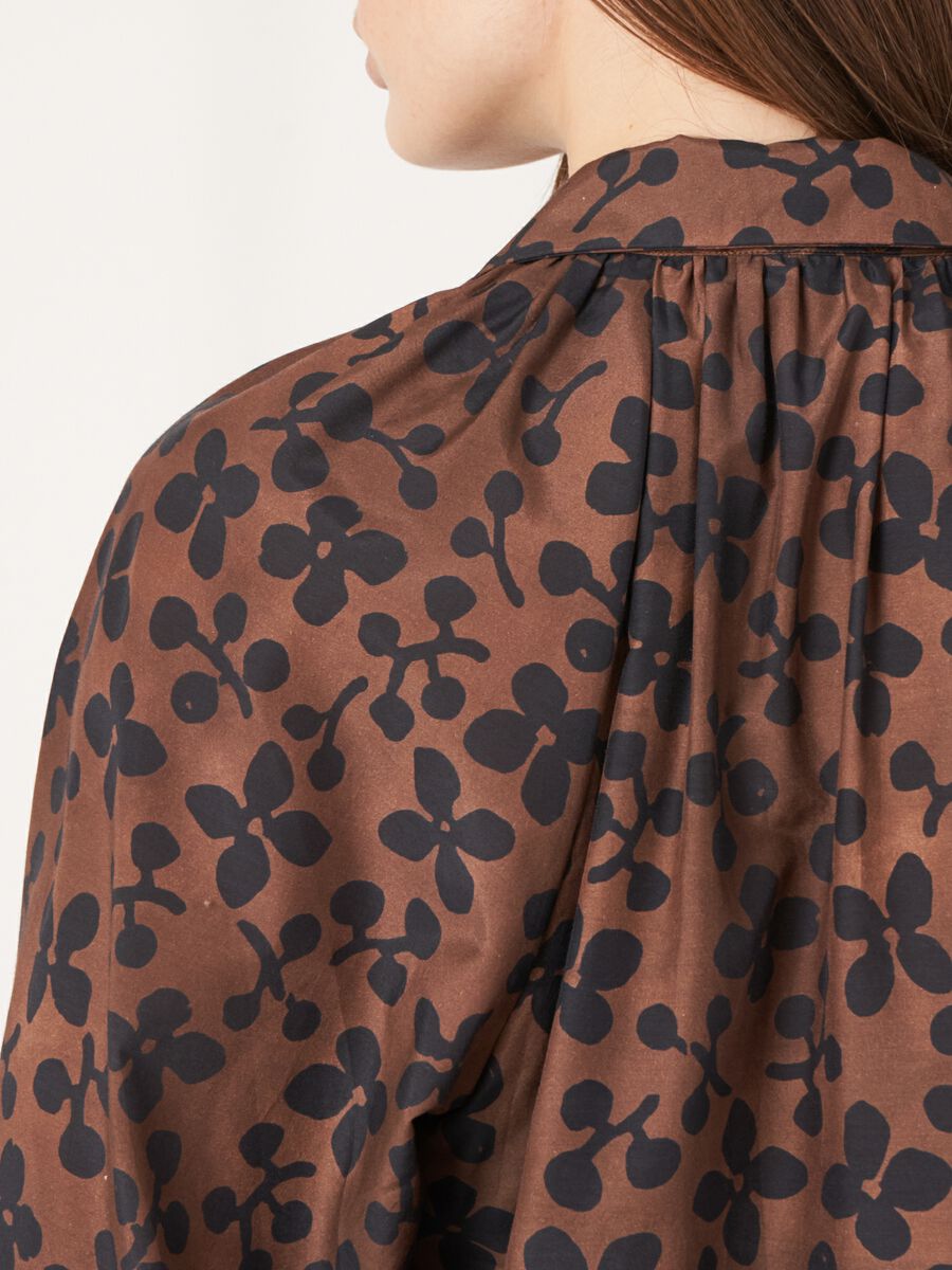 Blouse met bloemenprint van katoen-zijde-mix image number 4