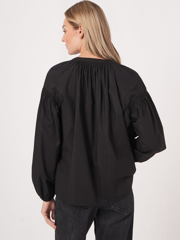 Blouse with gathered details image number 1