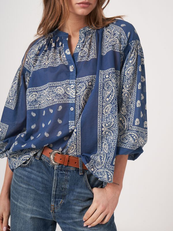 Chemisier &agrave; imprim&eacute; bandana image number 3