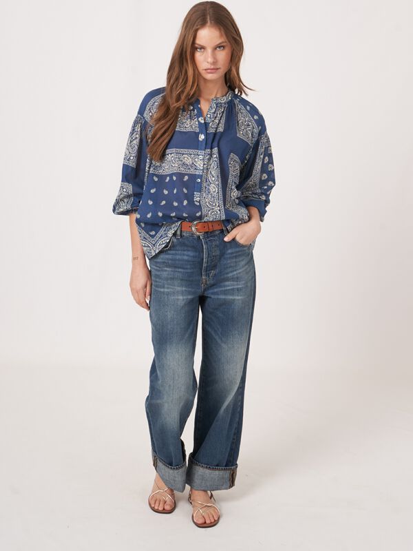 Chemisier &agrave; imprim&eacute; bandana image number 4