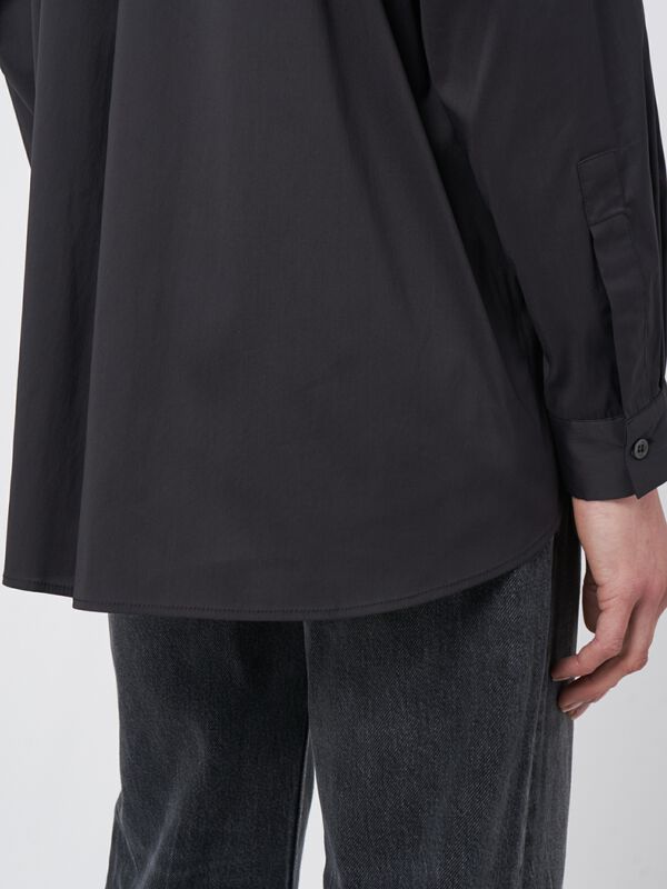 Chemise en popeline avec fentes sur le devant image number 4