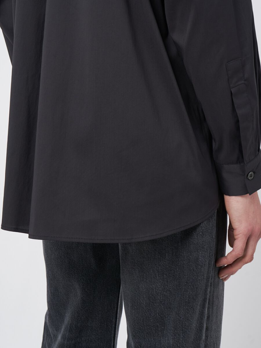 Popeline blouse met splitjes image number 4