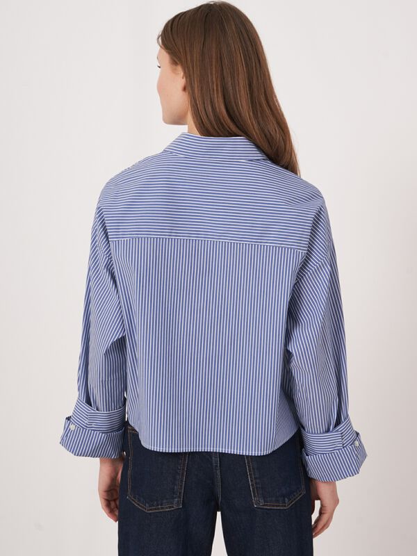 Blouse à rayures avec détail de manchette image number 2