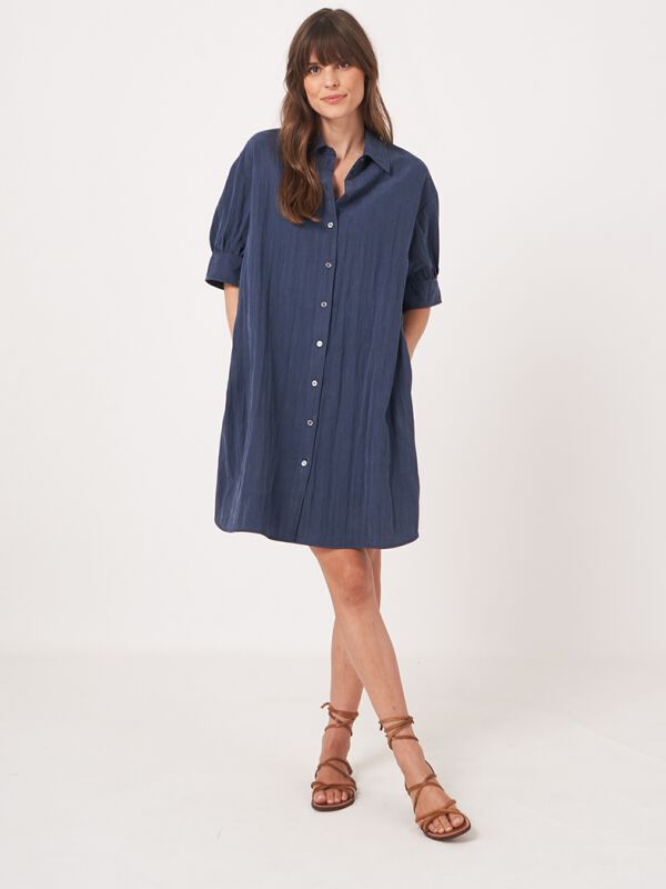 Hemdjurk met korte pofmouwen image number 1