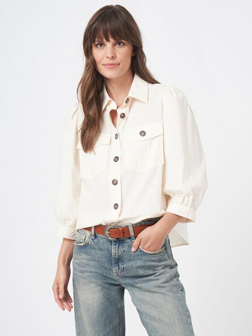 Kurzarm Blusenjacke aus Baumwolle