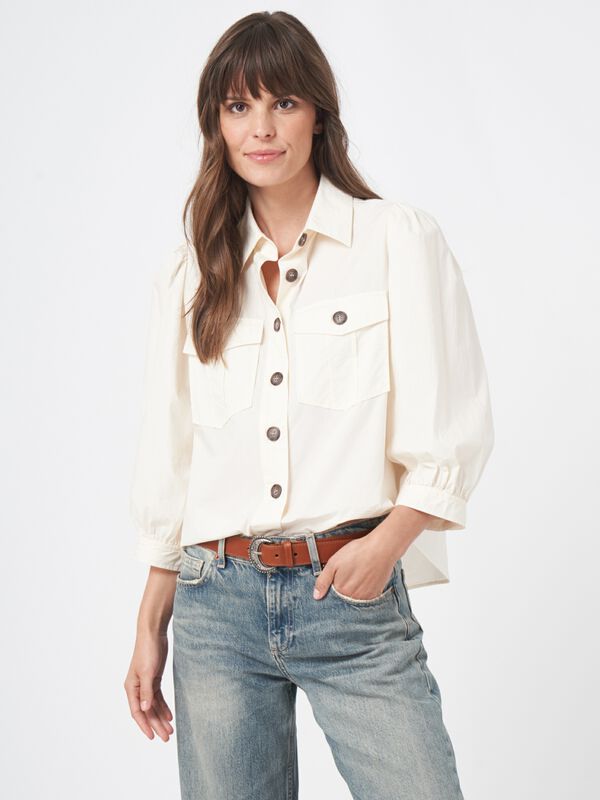 Katoenen blouse jasje image number 1