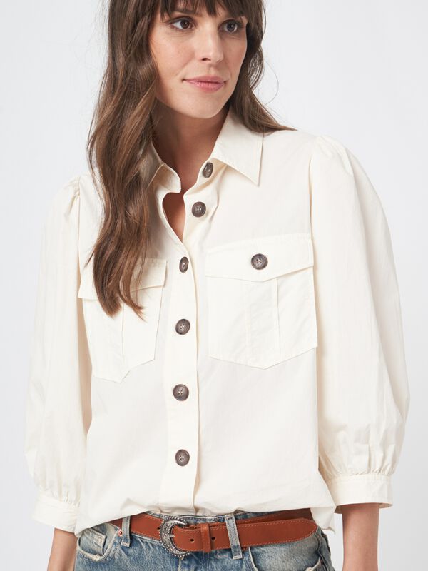 Katoenen blouse jasje image number 2