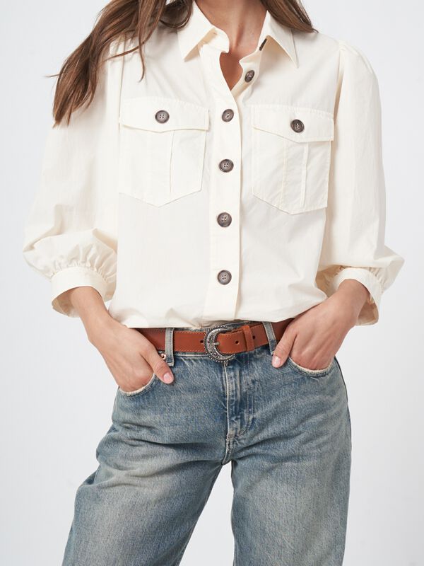 Katoenen blouse jasje image number 3