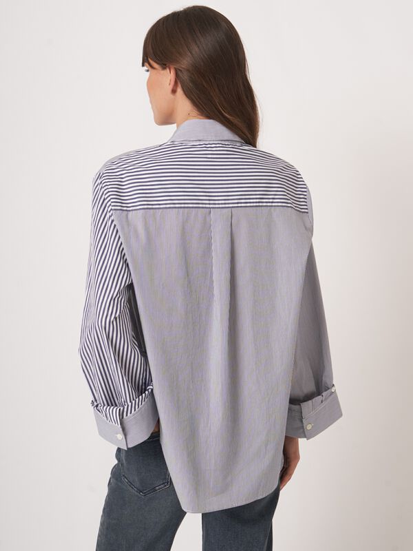 Mixed striped blouse image number 4
