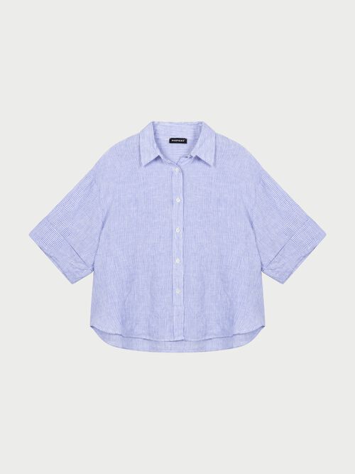 Linnen blouse met strepen