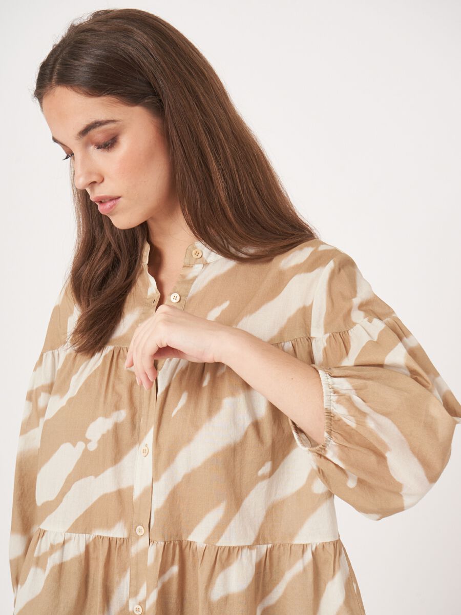 Gelaagde blouse met print image number 3