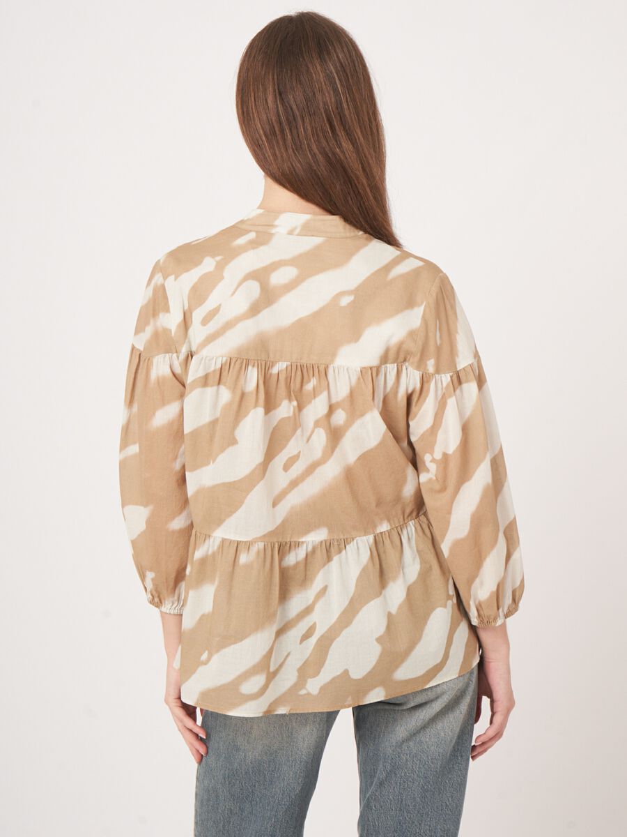 Gelaagde blouse met print image number 4