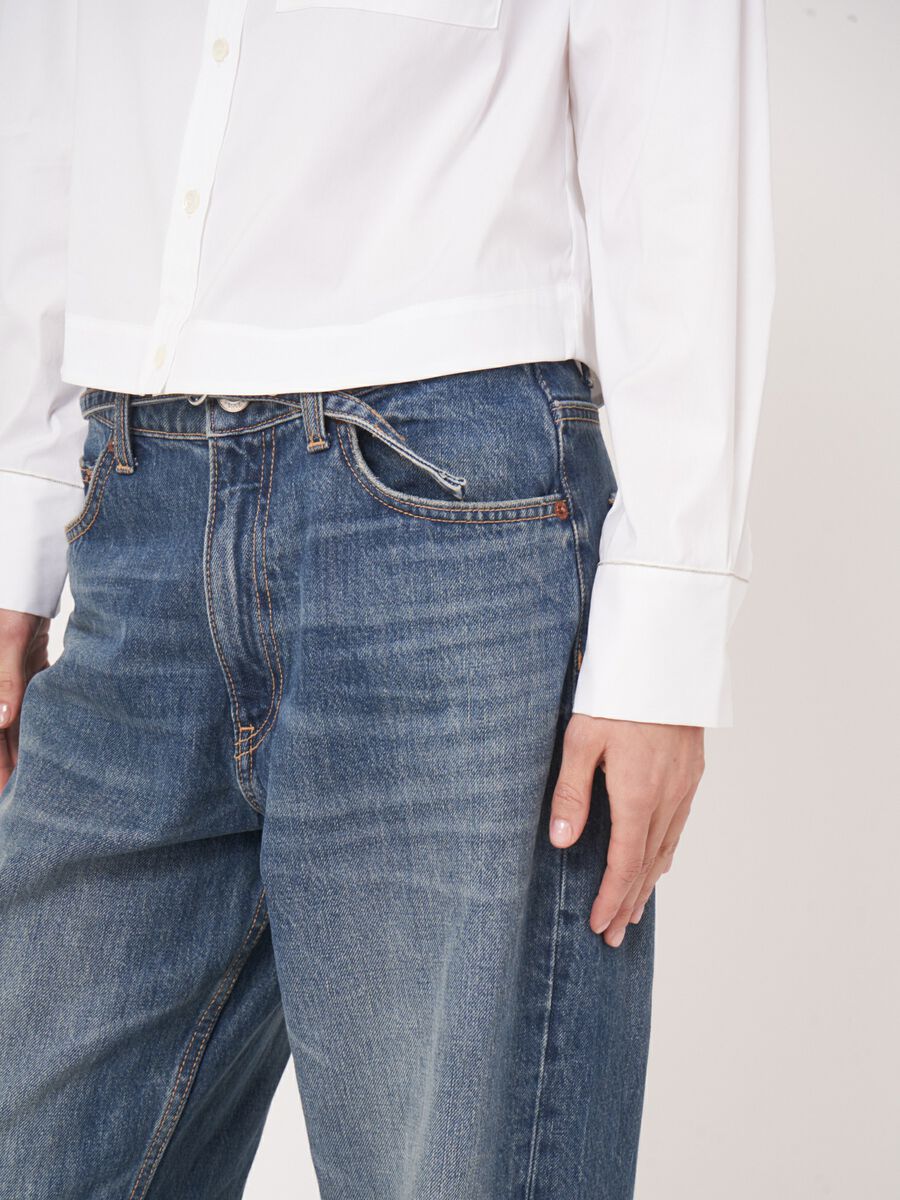 Poplin blouse van stretch katoen image number 4