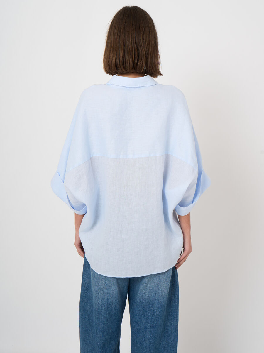 Women&rsquo;s linen blouse with embroidery | repeat image number 3
