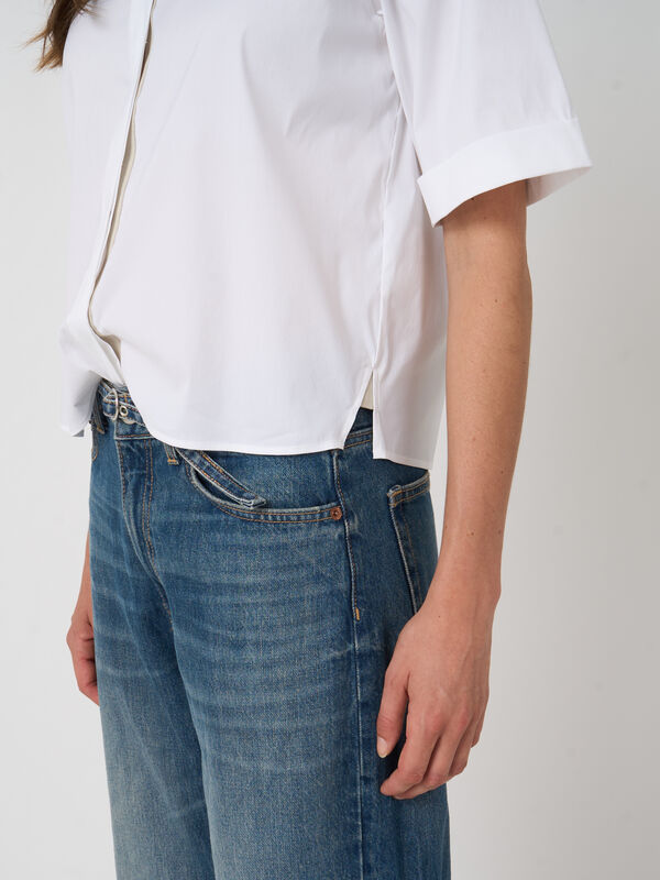 Women&rsquo;s stretch poplin blouse | repeat image number 2