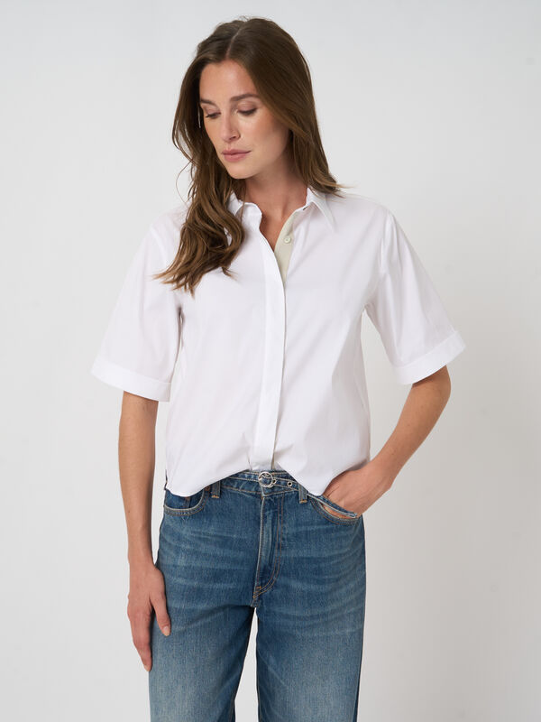 Women&rsquo;s stretch poplin blouse | repeat image number 5