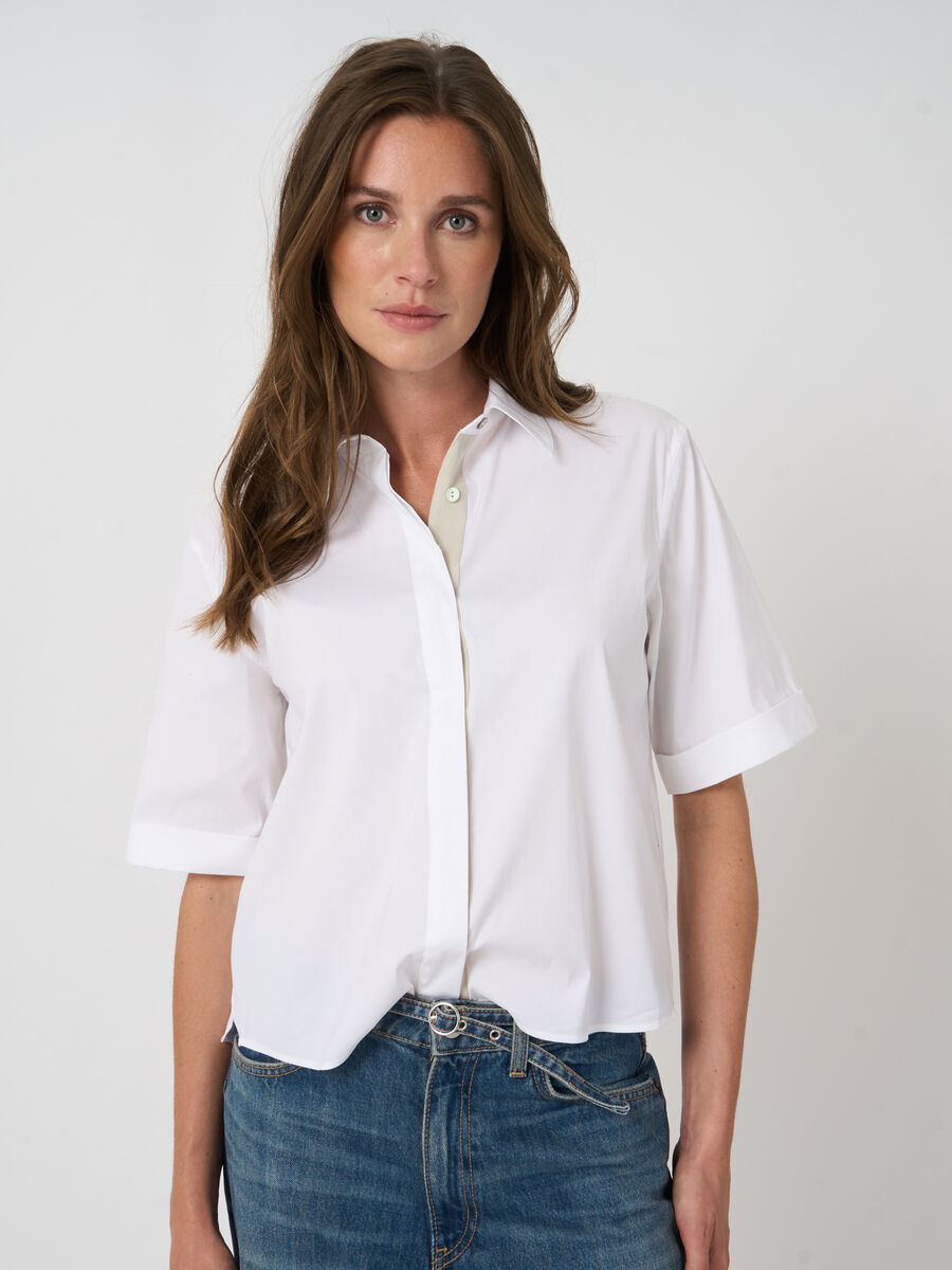 Women&rsquo;s stretch poplin blouse | repeat image number 6