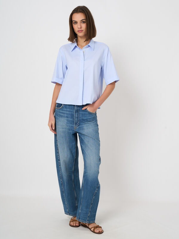 Women&rsquo;s stretch poplin blouse | repeat image number 4