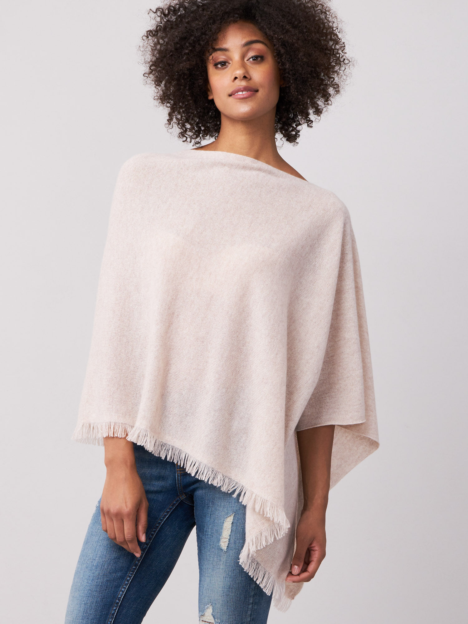 Cashmere on sale asymmetrical poncho