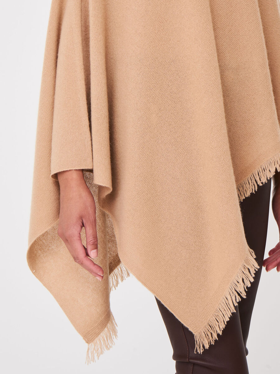 Cashmere asymmetrical poncho clearance