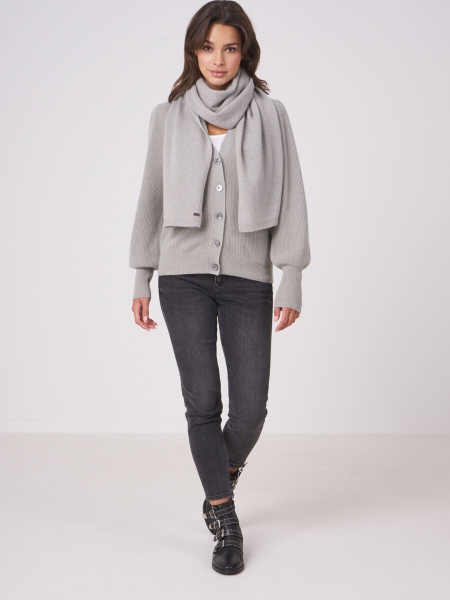 Basic cashmere scarf image number 3
