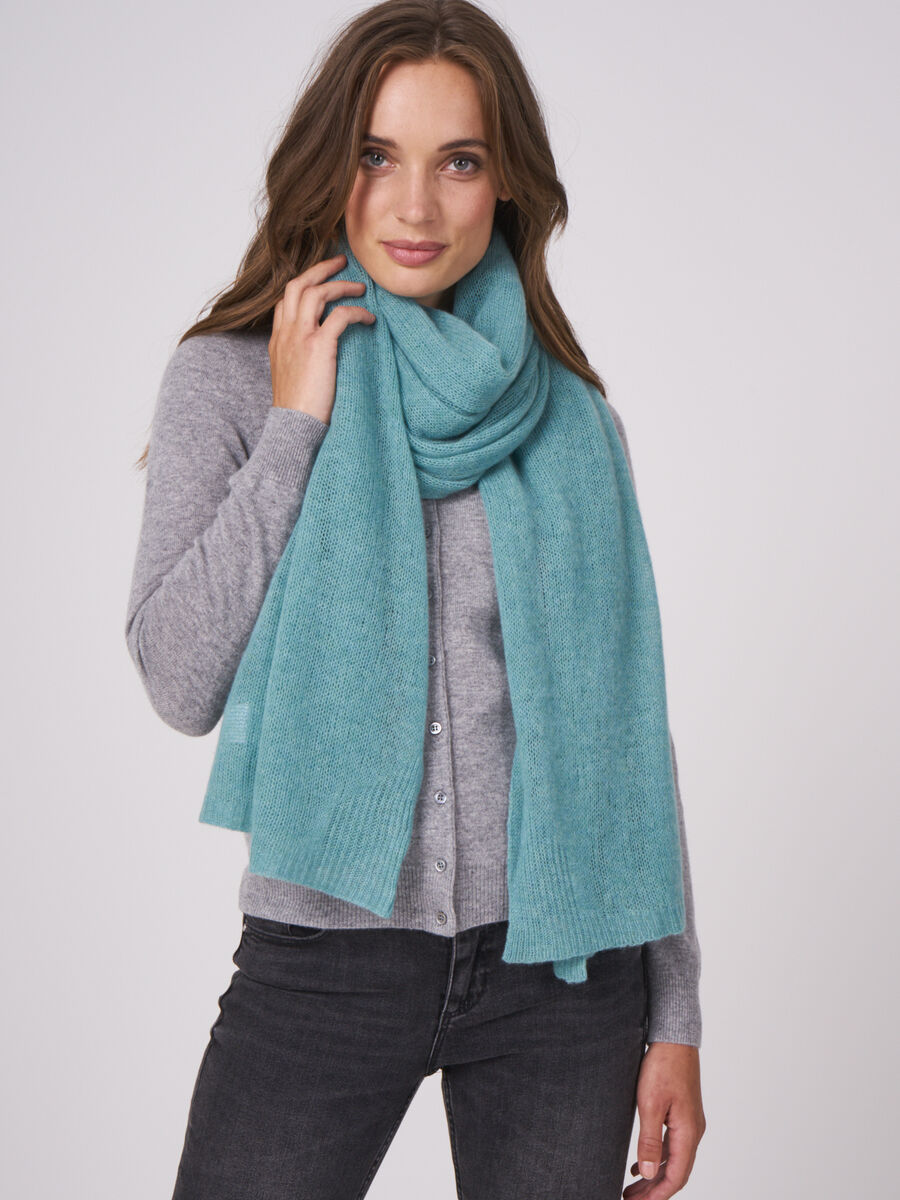 Oversized cashmere scarf image number 0