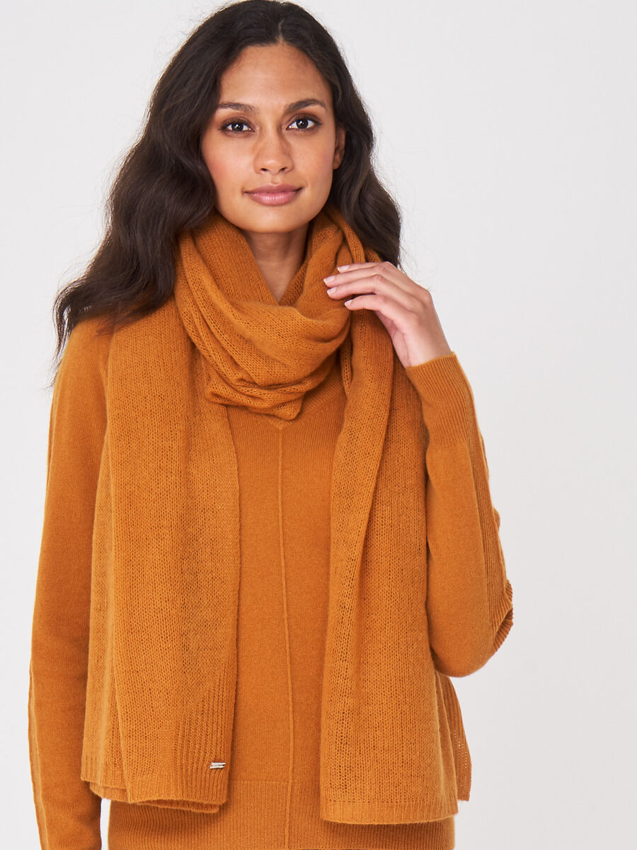 Oversized cashmere scarf image number 0