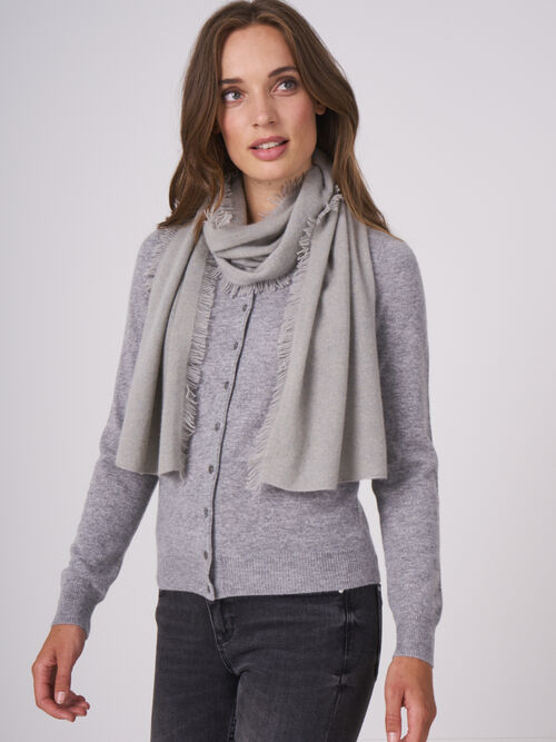 Kaschmirschal mit Fransen