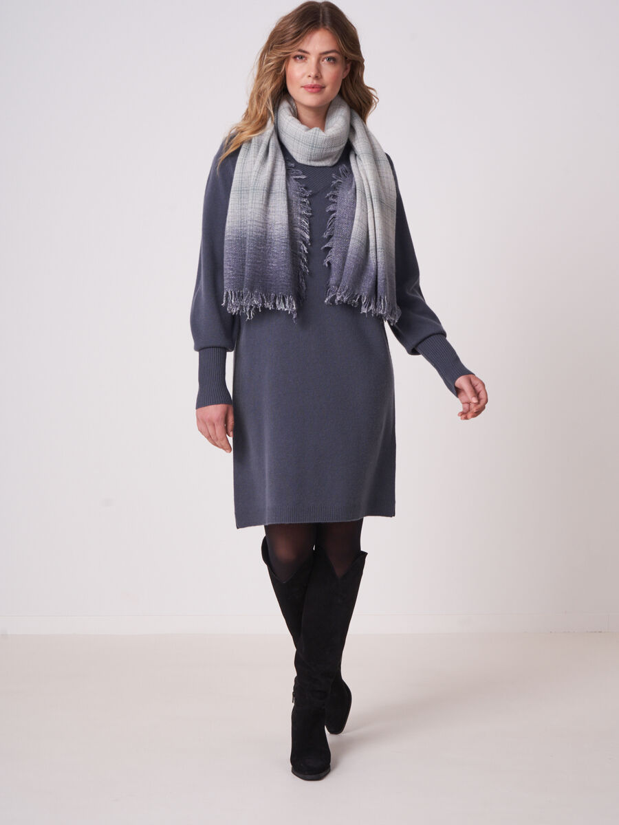 Gerader Karo-Schal aus Kaschmir-Wollmischung image number 3