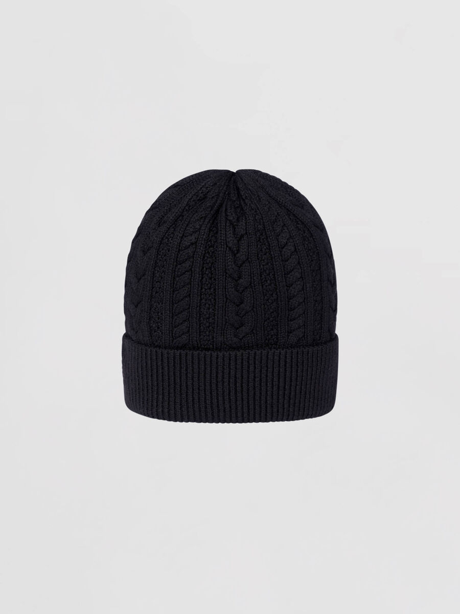 Bonnet torsadé femme — laine mérinos & confort repeat image number 0