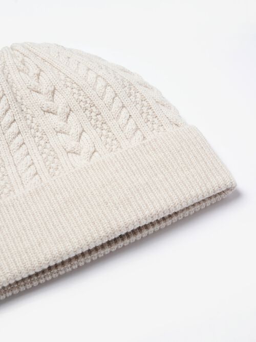 Bonnet torsad&eacute; femme &mdash; laine m&eacute;rinos & confort repeat