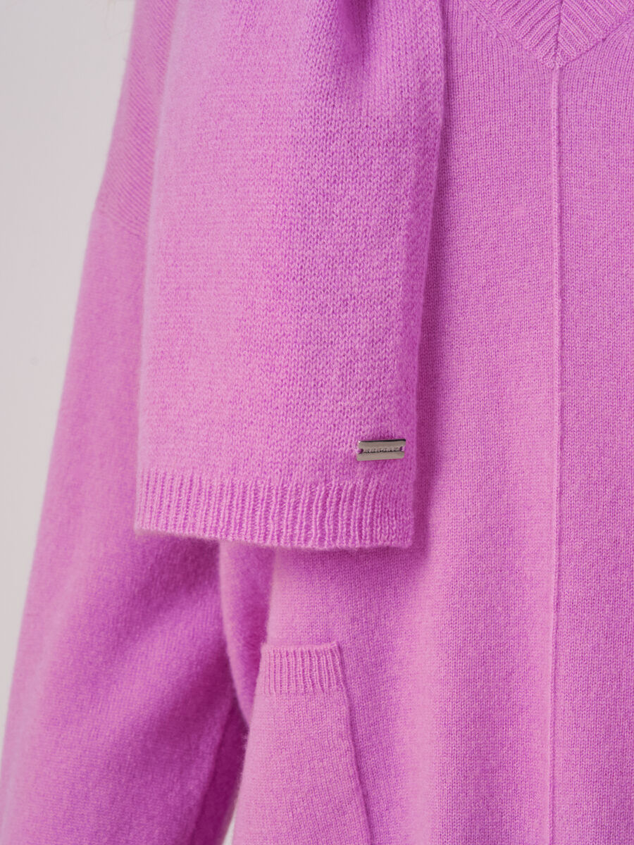 Fine knit organic cashmere scarf image number 218