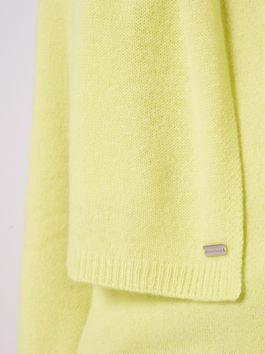 Fine knit organic cashmere scarf image number 238