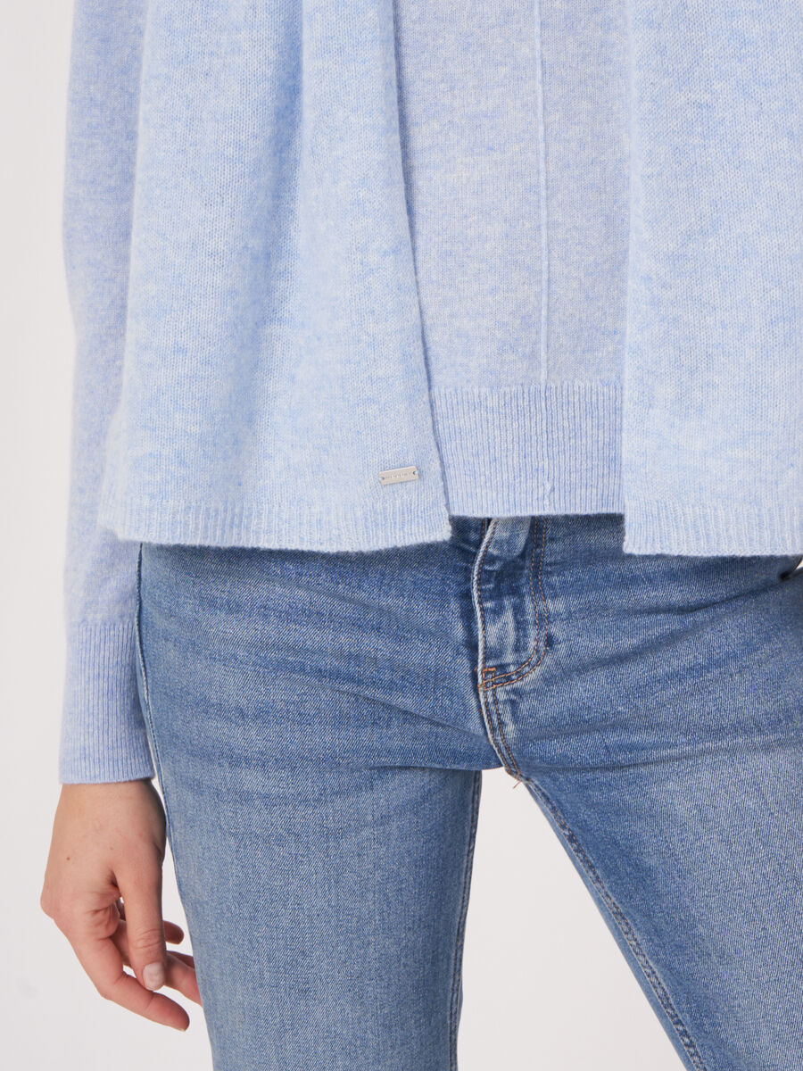 Fine knit organic cashmere scarf image number 283