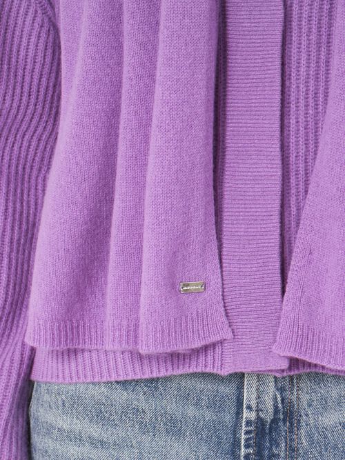 Fine knit organic cashmere scarf