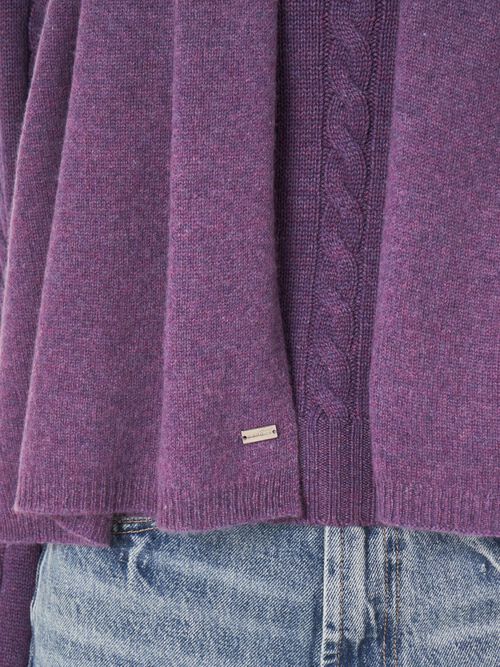 Fine knit organic cashmere scarf