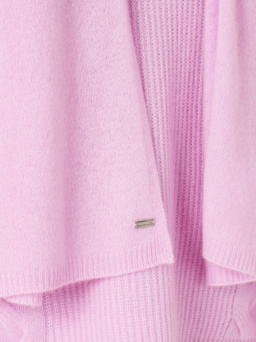 Fine knit organic cashmere scarf image number 130