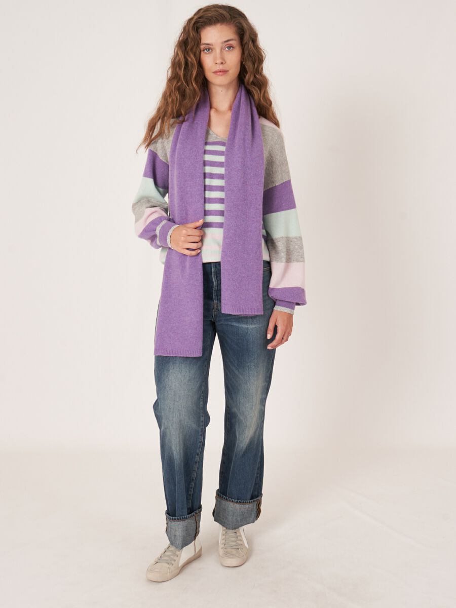 Écharpe femme en cachemire — maille fine & style repeat image number 2