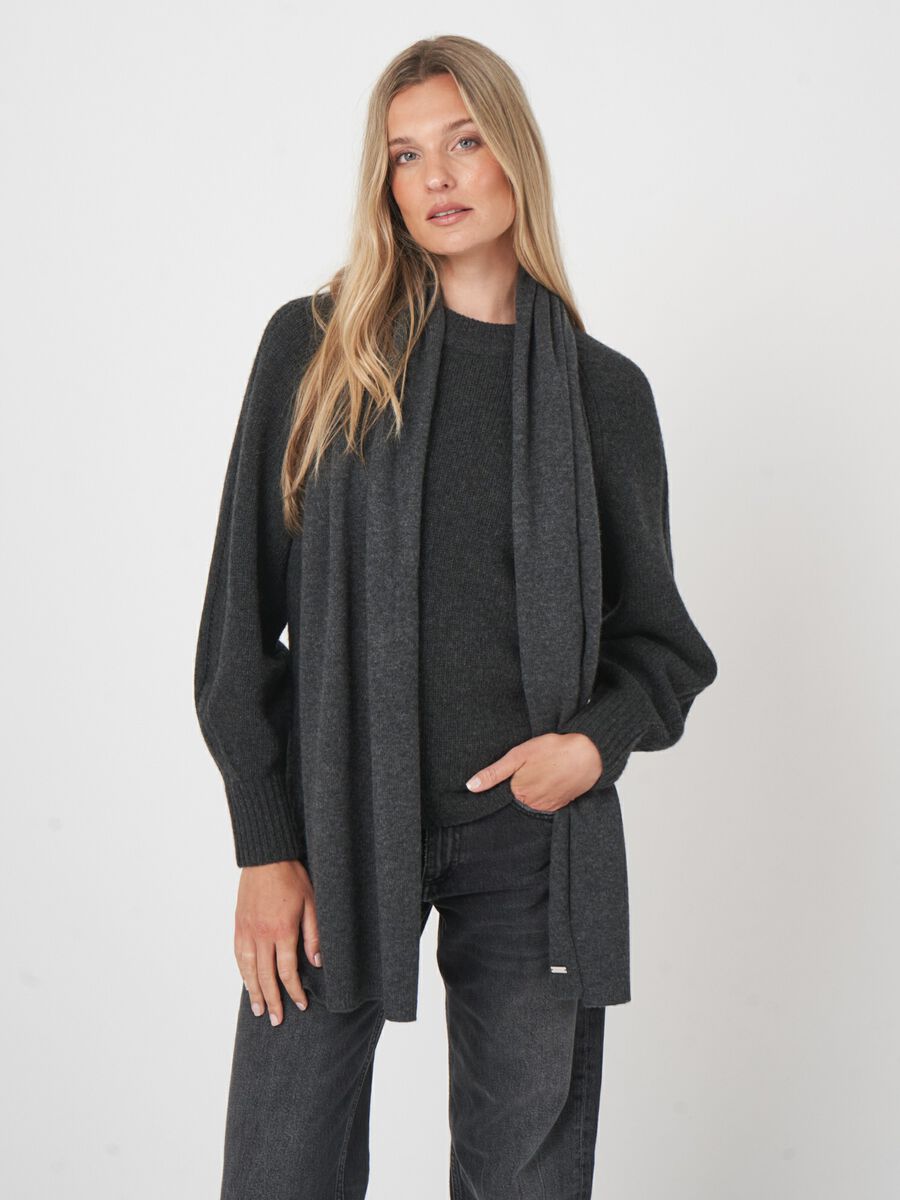 Basic-Feinstrickschal aus Bio-Kaschmir image number 1