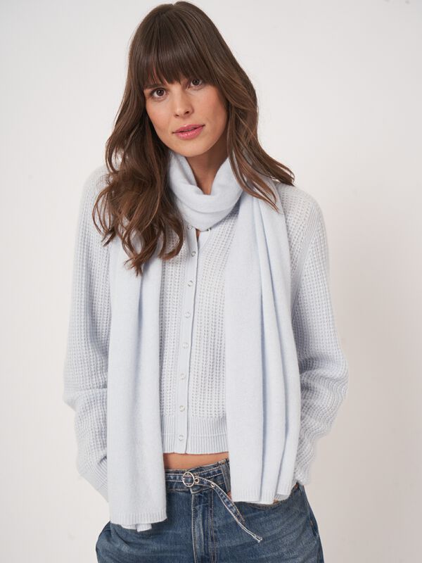 Basic-Feinstrickschal aus Bio-Kaschmir image number 0