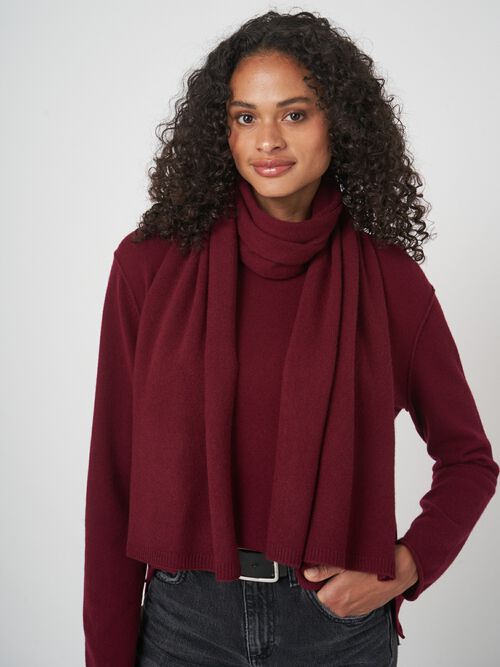 Fijngebreide sjaal van biologisch kasjmier