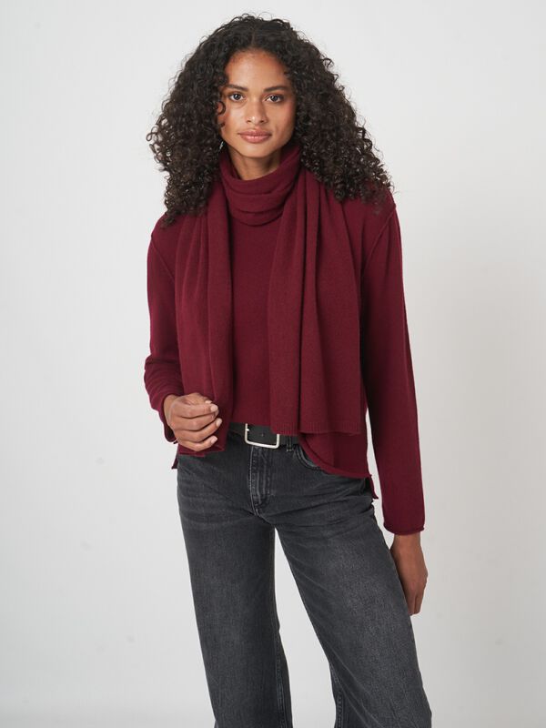 Écharpe femme en cachemire — maille fine & style repeat image number 4