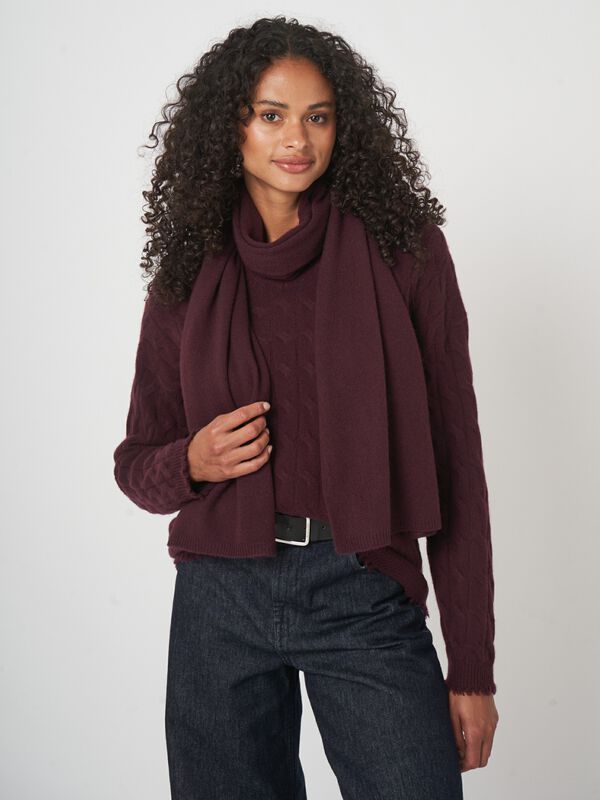 Basic-Feinstrickschal aus Bio-Kaschmir image number 5