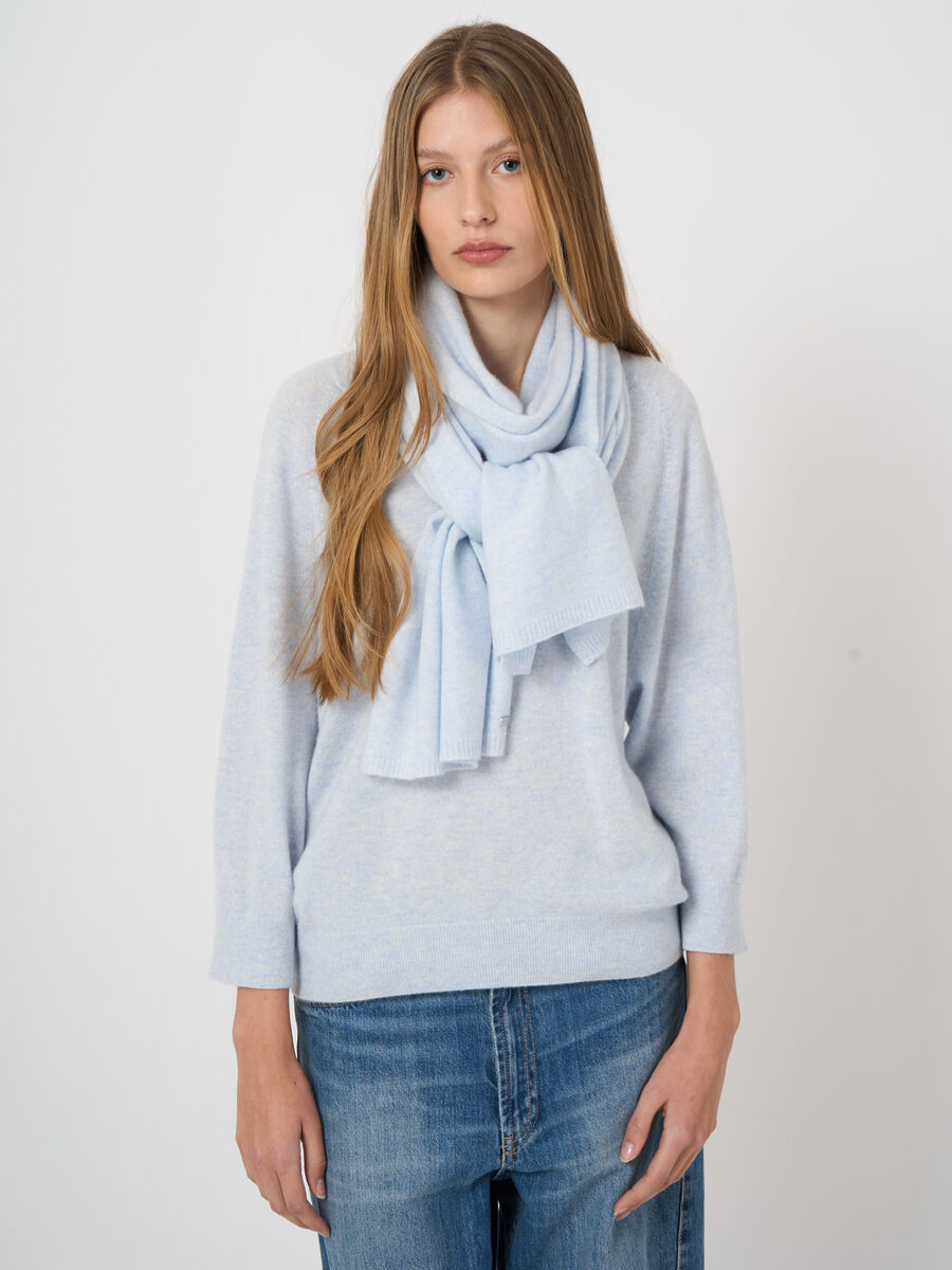 &Eacute;charpe en cachemire bio, maille fine image number 2