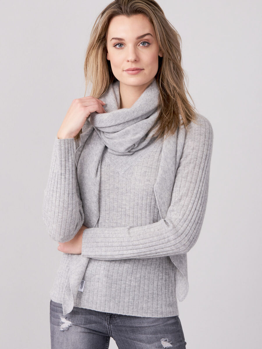 Foulard triangulaire femme — maille fine & cachemire repeat image number 70