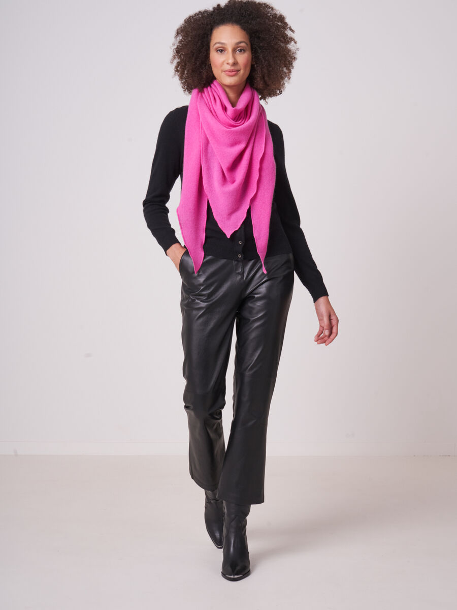 Foulard triangulaire femme — maille fine & cachemire repeat image number 115