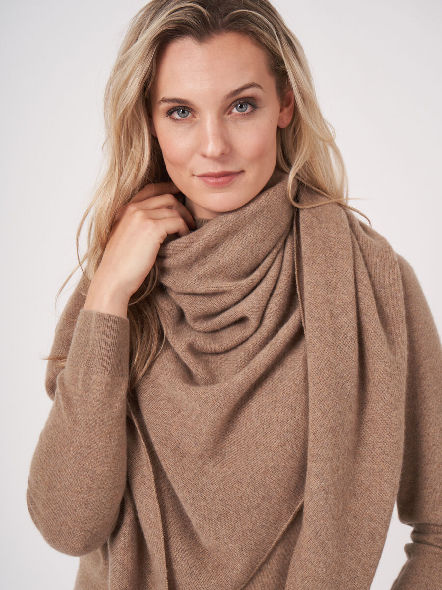 Foulard triangulaire femme — maille fine & cachemire repeat image number 64