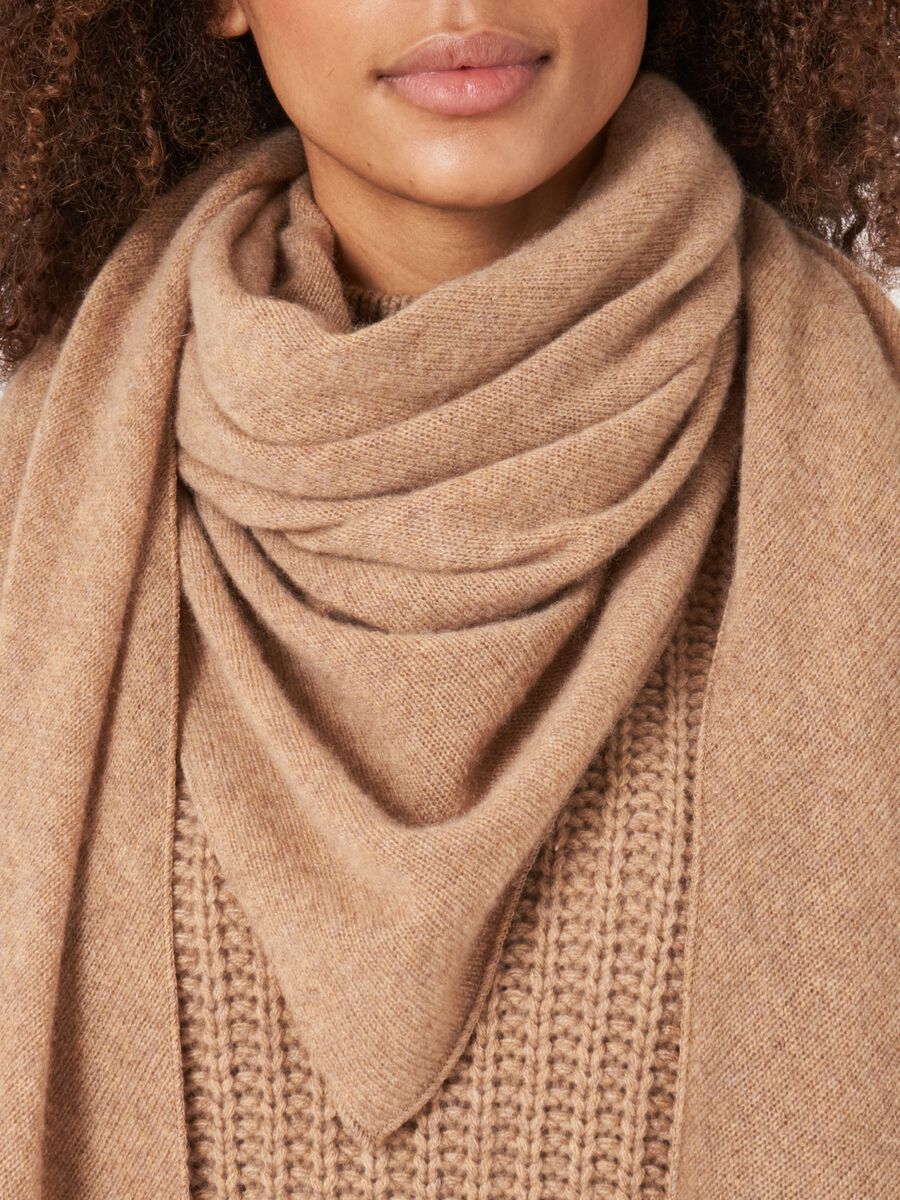 Foulard triangulaire femme — maille fine & cachemire repeat image number 54