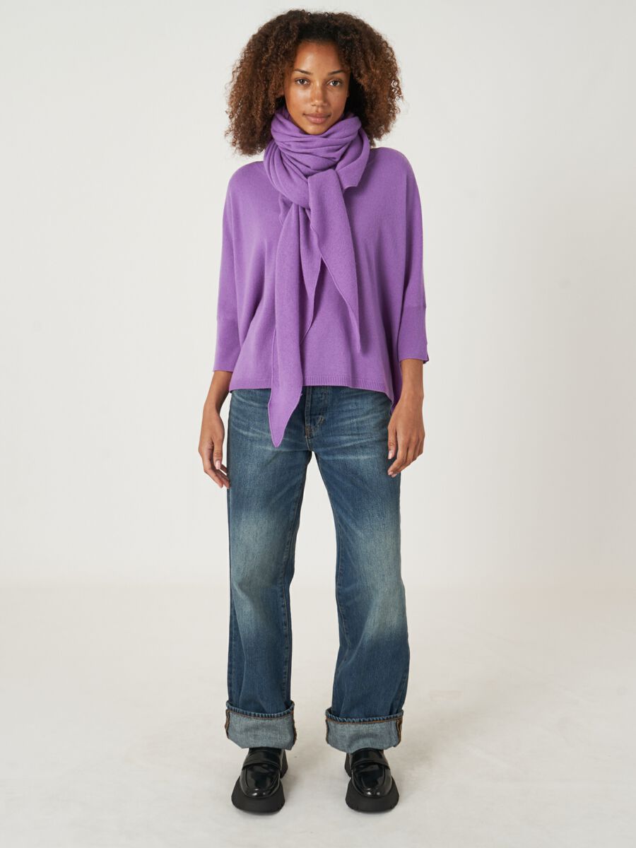 Foulard triangulaire femme — maille fine & cachemire repeat image number 59